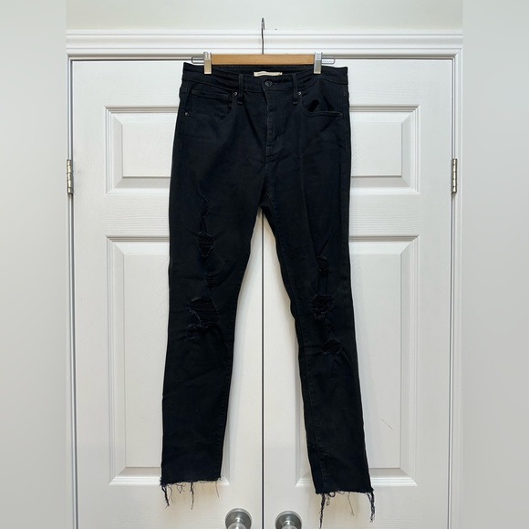 Levi’s 721 High Rise Skinny Distressed Jeans - US 30 - Picture 3 of 9